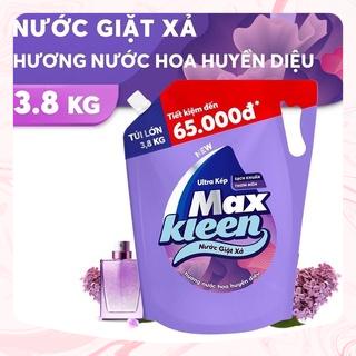 [SIÊU SALE CHÍNH HÃNG ] Nước Giặt Xả MaxKleen Hương Hoa Huyền Diệu Túi 3,8kg