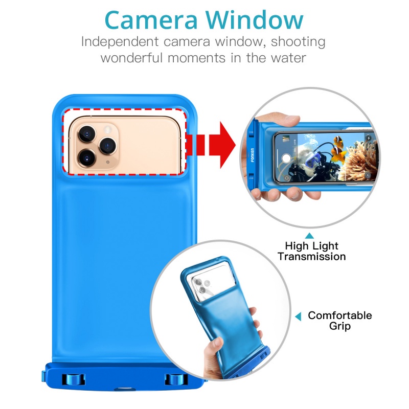 Túi đựng điện thoại ANKNDO chống nước thích hợp cho Samsung Xiaomi Redmi Note 10Pro Huawei P40 30 Lite