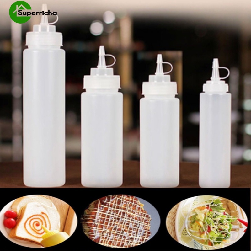 Bình nhựa đựng nước sốt 240ml/ 500ml tiện lợi cho nhà hàng