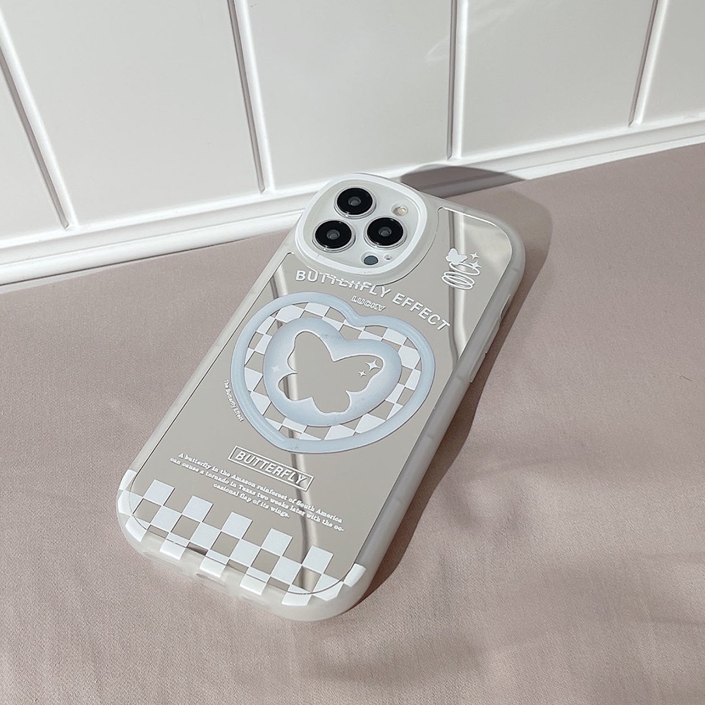 Ốp lưng iphone Ốp Điện Thoại Mặt Gương Sáng Tạo Có Vòng Đeo Cho Iphone 12 11 13pro Max XR XS 8/Plus/Pro/Max/Mini Dinuo case-III