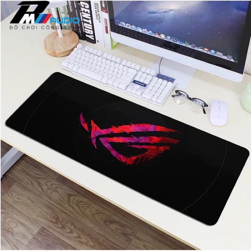 Lót chuột cỡ lớn, bàn di chuột ASUS ROG size lớn,800x300x2mmđế chống trượt tốt, di chuột êm ái [Full Box]