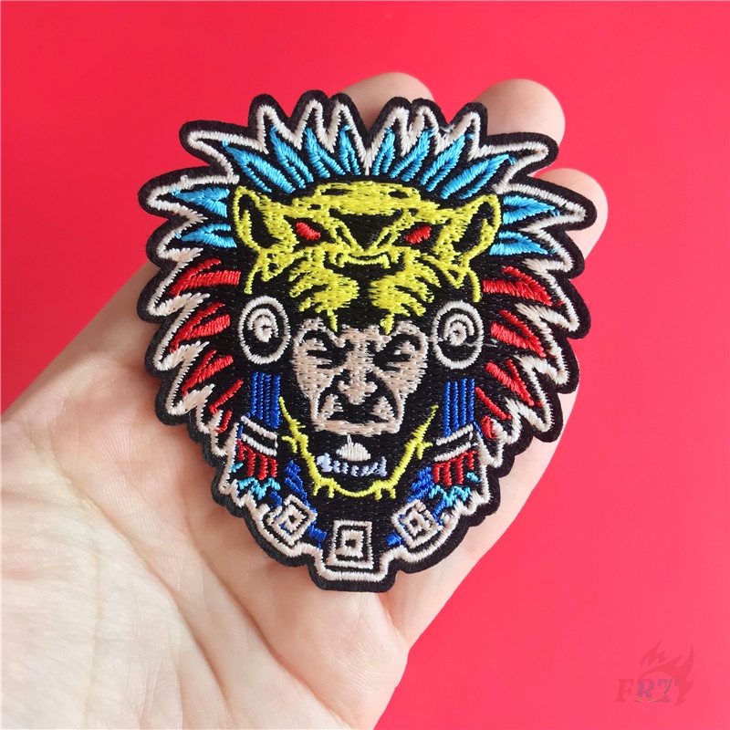 Miếng vá ủi thêu họa tiết chiến binh Viking samurai
