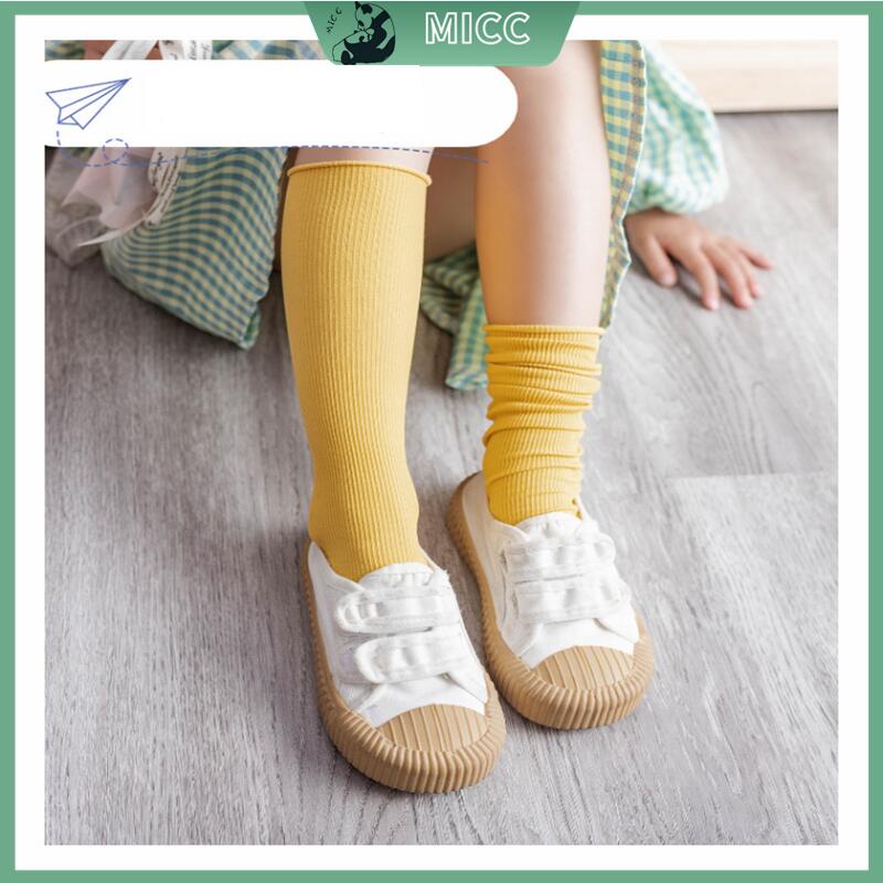 Đôi vớ trẻ em MICCYBC màu kẹo ngọt cho bé trai và bé gái 1-12 tuổi