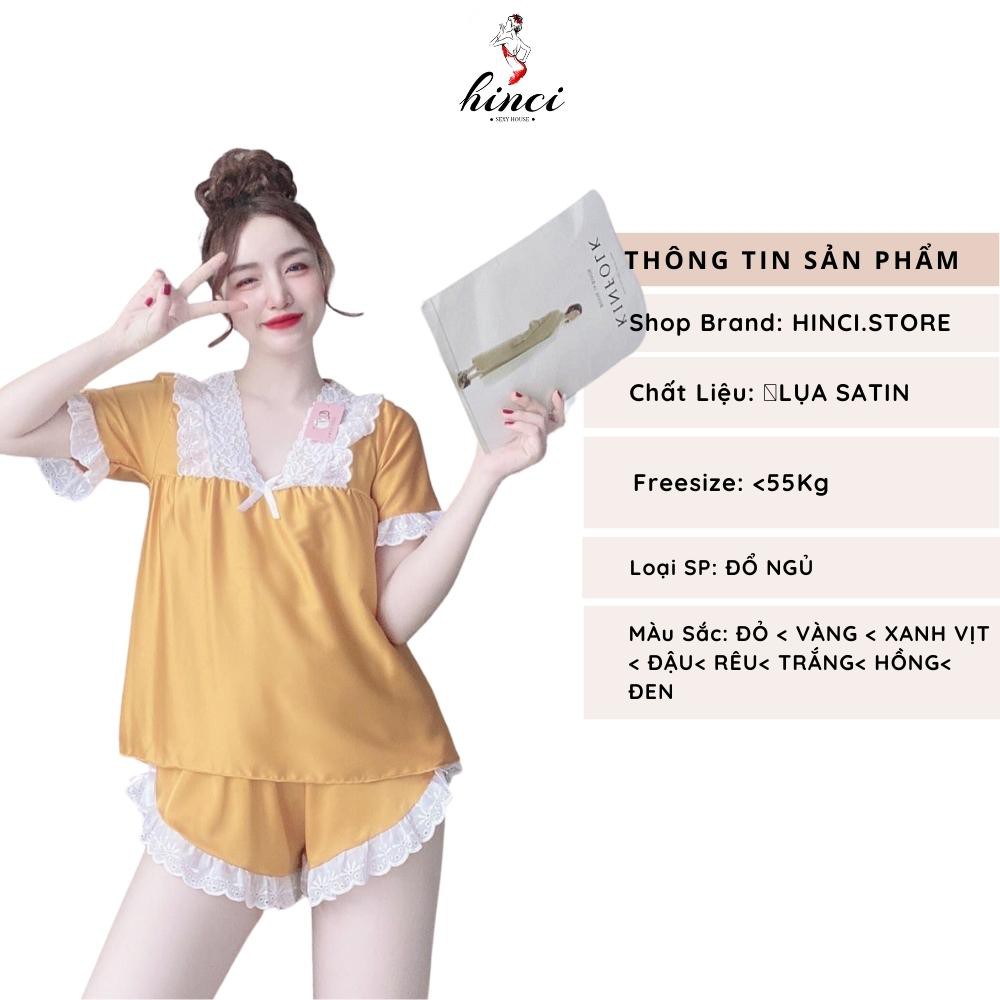 Bộ ngủ pijama tay ngắn - Đồ Bộ Áo Quần Ngắn Tay Cổ Phối Ren Nữ Tính [D30] | BigBuy360 - bigbuy360.vn