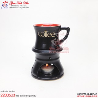 Bếp đun cafe gốm sứ dáng cốc eo Gốm sứ Bát Tràng