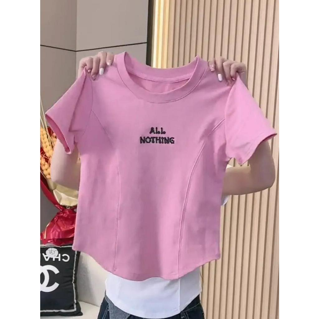 Null áo phông áo thun nữ croptop baby tee Thời trang hàn quốc A29J1SN