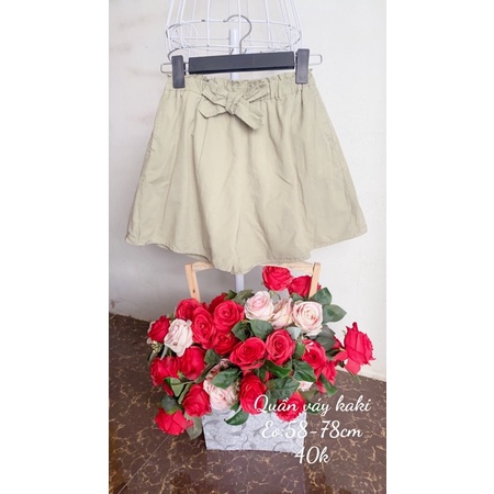 Quần váy chất kaki