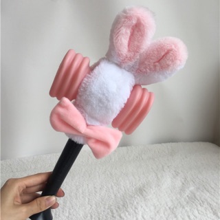 Mũ bông đội trang trí lighstick Black Pink