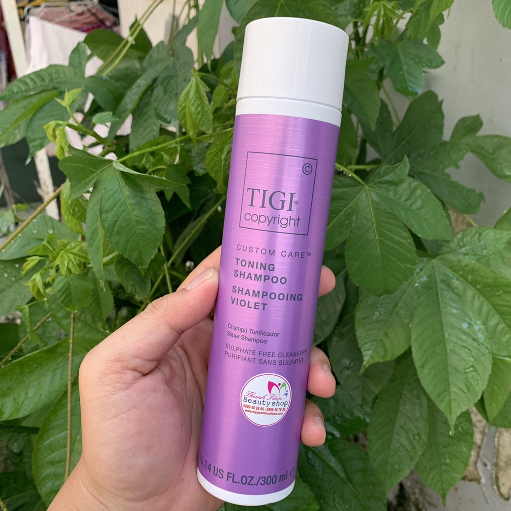 {Chính hãng} Dầu gội tím khử vàng dành cho tóc tẩy Tigi Copyright Toning VIOLET Shampoo 300ml