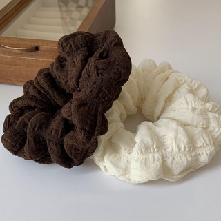 Dây cột tóc bằng vải màu trơn đơn giản xinh xắn cho nữ