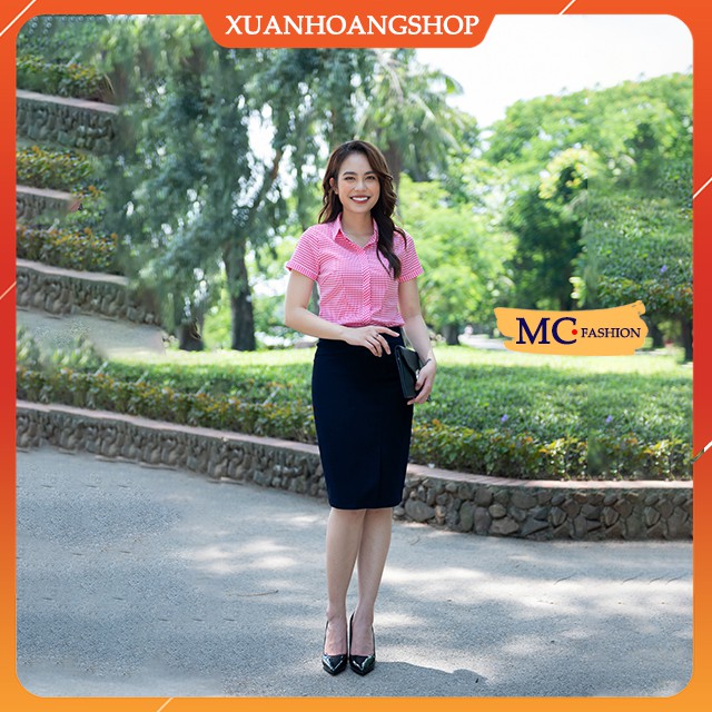 Chân Váy Bút Chì Nữ Công Sở, Lưng Cạp Cao, Dài Qua Gối, Màu Đen – Xanh Tím Than, Đẹp, Mc Fashion Cv0461 | BigBuy360 - bigbuy360.vn