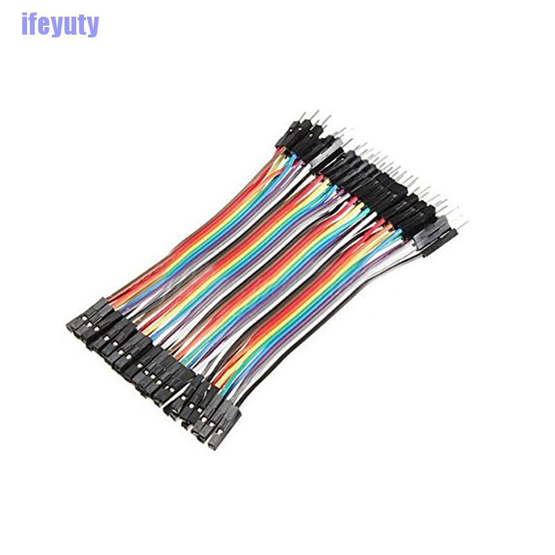 [IYU]  40pcs Dupont 10CM Male To Female Jumper Wire Ribbon Cable for Arduino FE