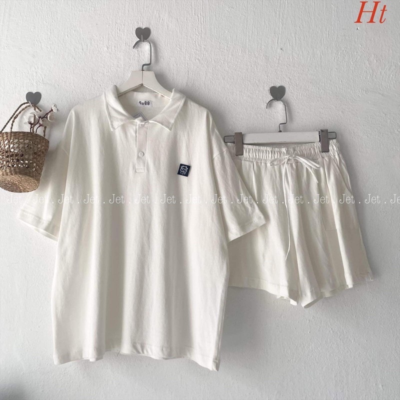 Bộ đùi polo logo bò sữa HT11