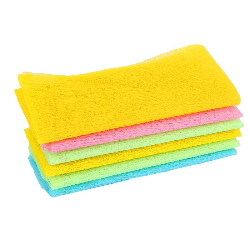 Khăn tắm nylon tẩy tế bào chết làm sạch sâu cho da