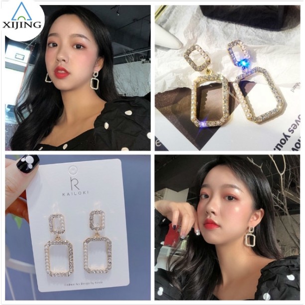 Twinkle shaped earings, Khuyên tai đính đá