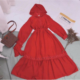 Combo 3 đầm boho đỏ