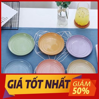  [Sale toàn shop] Set 6 đĩa tròn lúa mạch