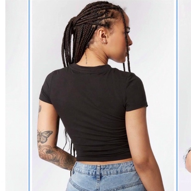Áo crop thun gân xuất dư xịn