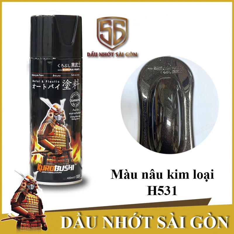 H531 _ Sơn xit Samurai H531 màu nâu kim loại _Brown Met