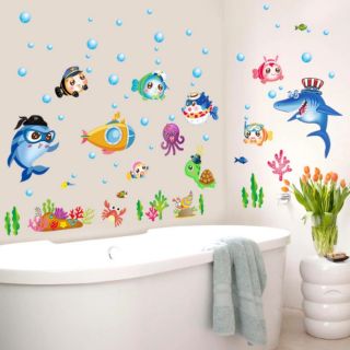 Decal dán tường cá