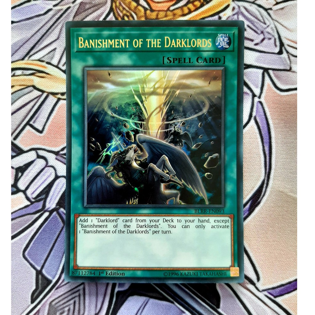 THẺ BÀI YUGIOH NEAR MINT -BLRR - Banishment of the Darklords - BLRR-EN093 - Ultra Rare 1st Edition