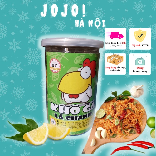 Khô gà lá chanh 200g JoJo Đồ ăn vặt hà nội vừa ngon vừa rẻ