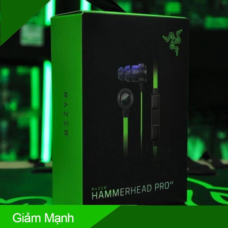 (Giảm Mạnh) Tai nghe nhét tai chơi game Razer Hammerhead V2 Pro có chức năng cách âm kèm micro