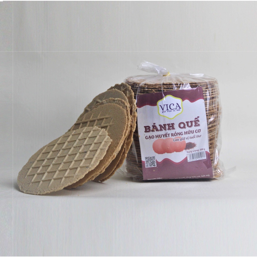 Bánh quế gạo lứt huyết rồng VICA giữ trọn vị tuổi thơ
