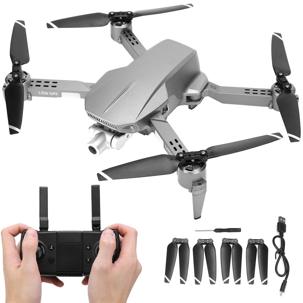 Flycam Giá Rẻ LYZRC L106 Pro 2021 ⚡️𝐅𝐑𝐄𝐄 𝐒𝐇𝐈𝐏⚡️ Máy Bay Camera Drone 4K - Gimbal 2 Trục - Động Cơ Không Chổi Than