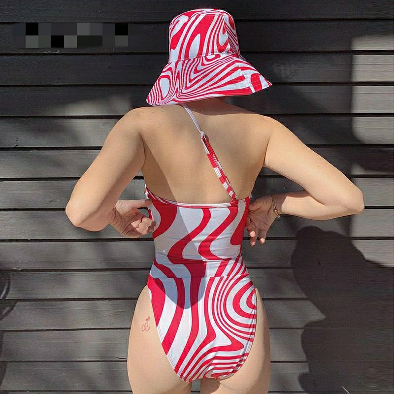 Áo Liền Thân Bodysuit Sọc Vằn 1 Dây | BigBuy360 - bigbuy360.vn