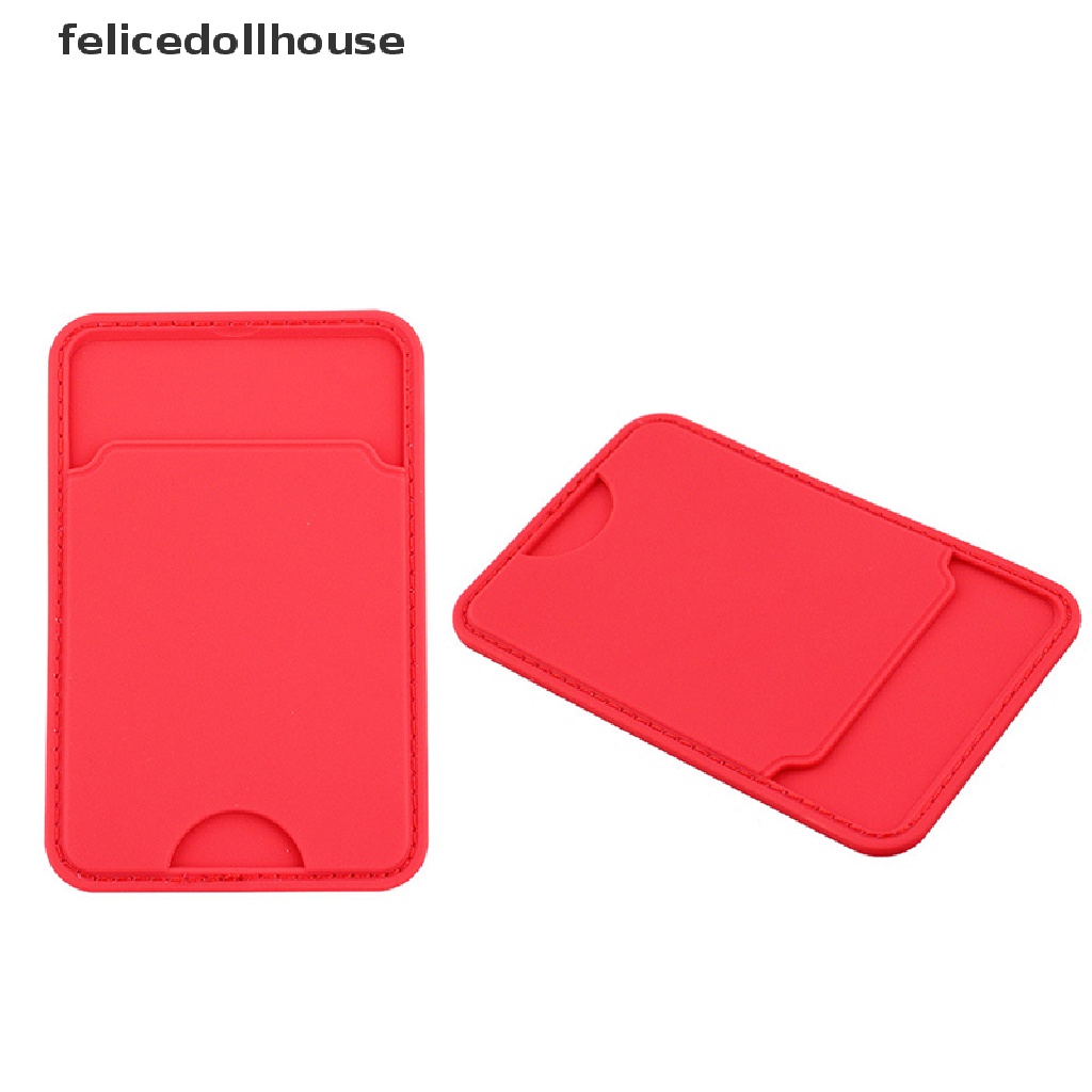 Bộ Ngăn Đựng Thẻ Bằng Silicon Dán Sau Điện Thoại