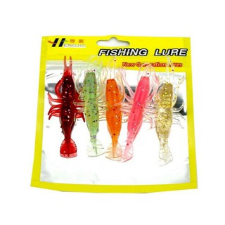 bịch 5 con mồi tép giả câu cá
