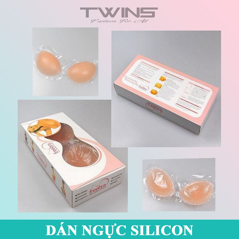 Áo ngực dán silicon nâng ngực màu nude cúp A, B, C siêu dính tiện dụng mặc váy hở lưng, hở vai