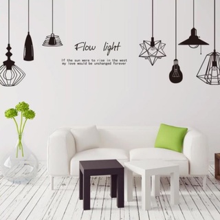 Decal dán tường đèn treo - scenedecal - DLX5206 Zooyoo