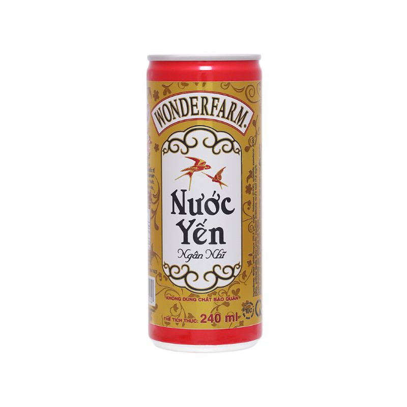 6 Lon nước yến ngân nhĩ Wonderfarm 240ml