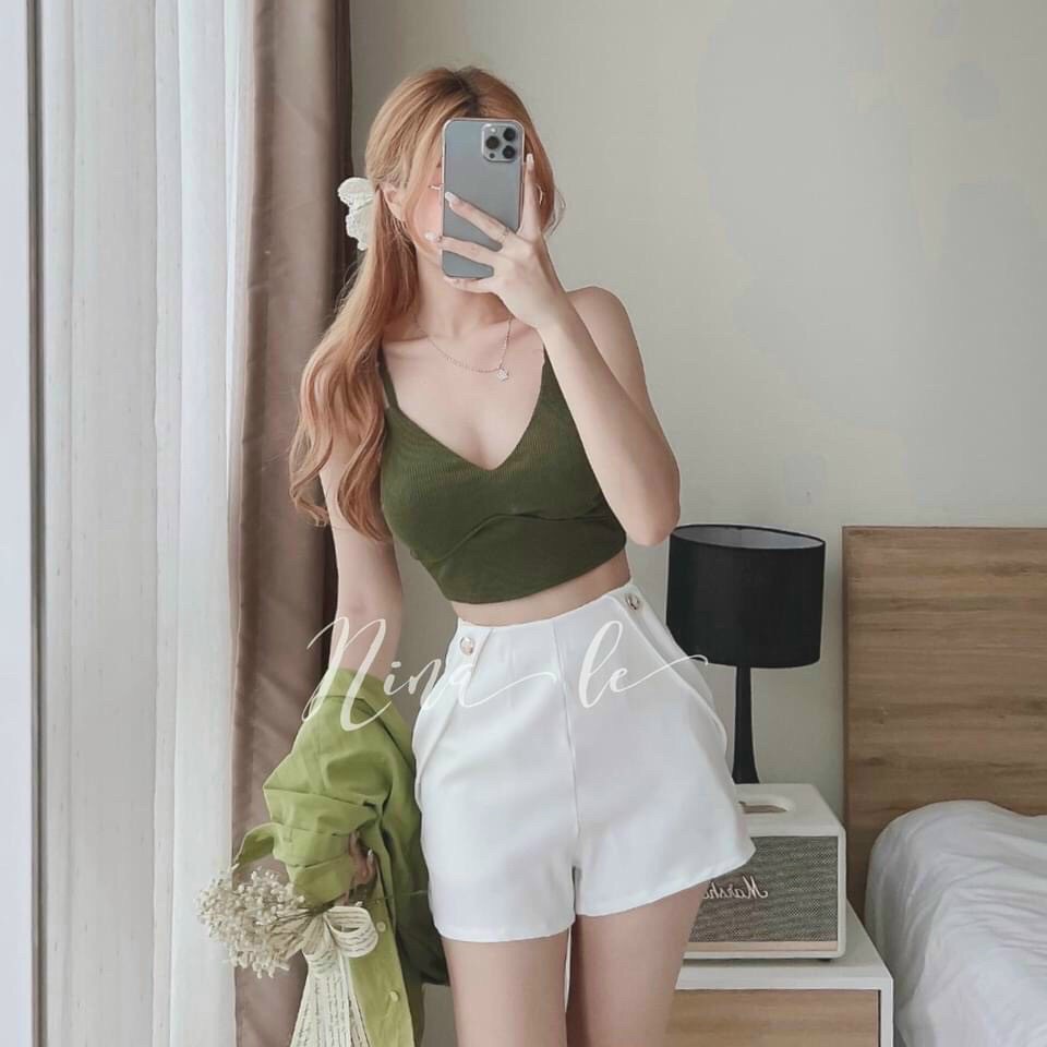 Sét bộ nữ 3 món, áo bra quần đùi kèm áo khoác ngoài thích hợp đi dạo phố, đi biển