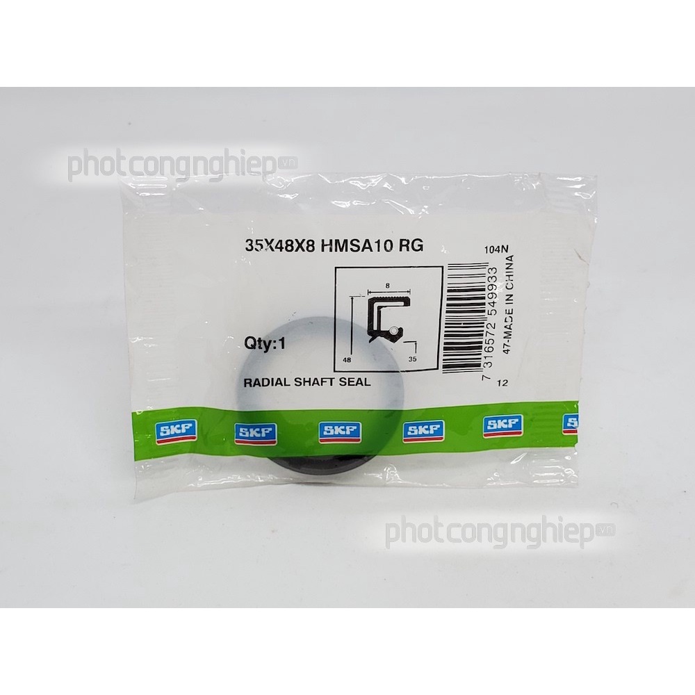Phớt 35x48x8 HMSA10 RG SKF chính hãng - Phớt chặn dầu SKF