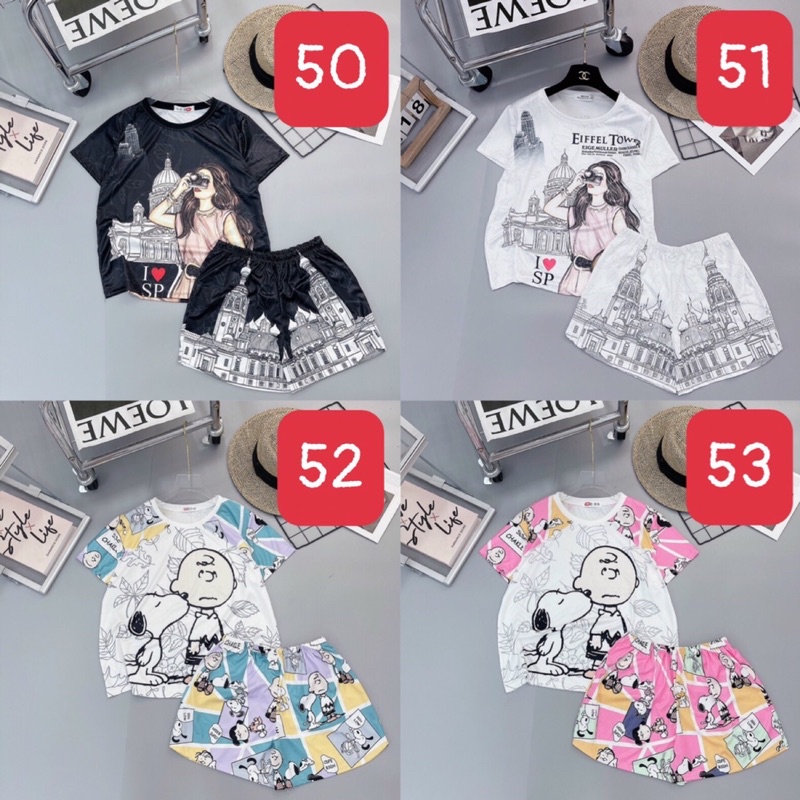 Bộ đùi thun lạnh in 3D