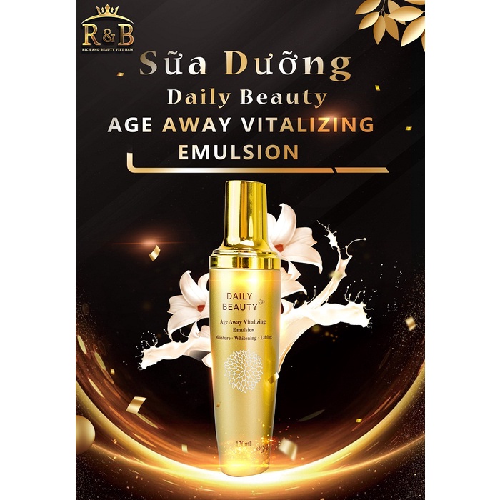 Combo Bộ Tứ Đánh Thức Thanh Xuân Bộ sản phẩm trẻ hóa làn da Daily Beauty Age Away Vitalizing