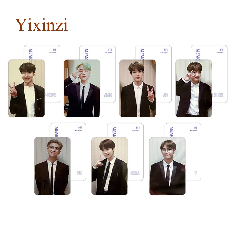 Set 7 tấm thẻ ảnh lomo card nhóm nhạc BTS 2018 DVD