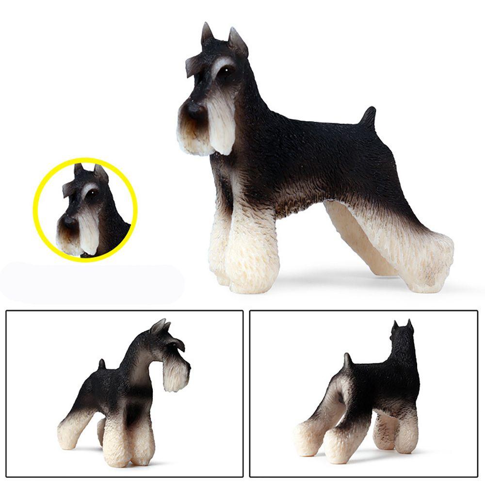 Mô Hình Chú Chó Schnauzer Sống Động Như Thật Dùng Làm Quà Tặng