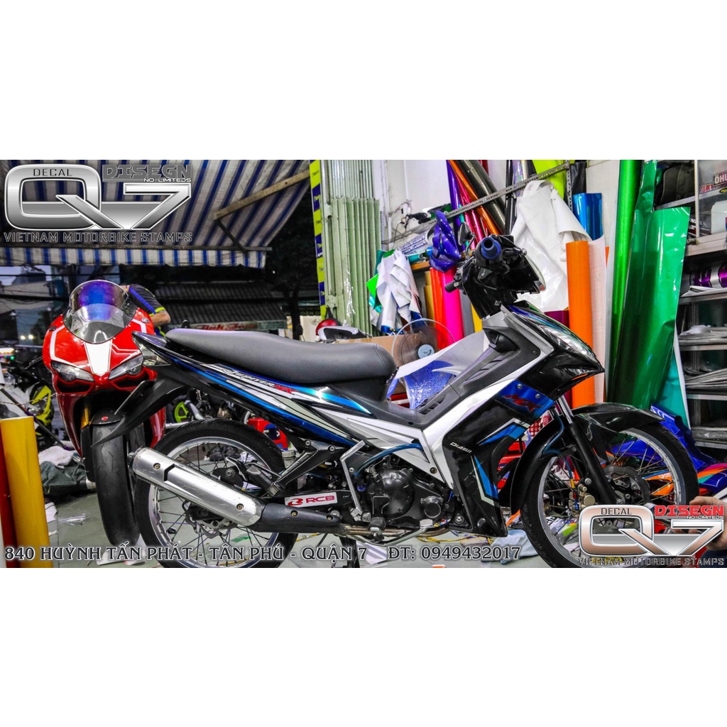 TEM RỜI EXCITER 2010 XANH ĐEN
