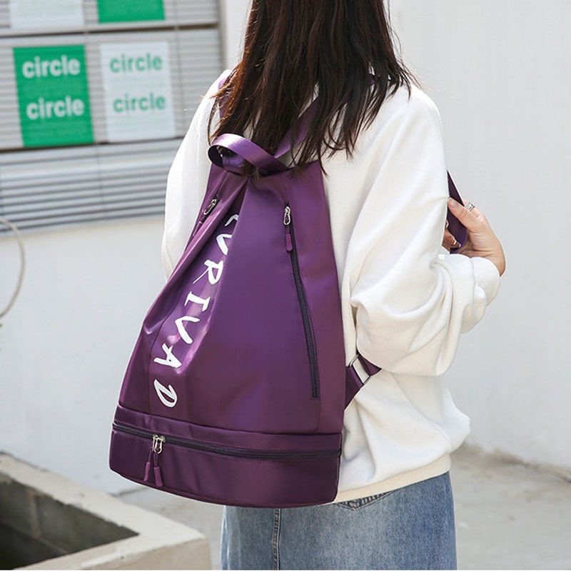 Ba lô thể thao IELGY vải oxford sức chứa lớn thời trang trẻ trung dành cho nữ