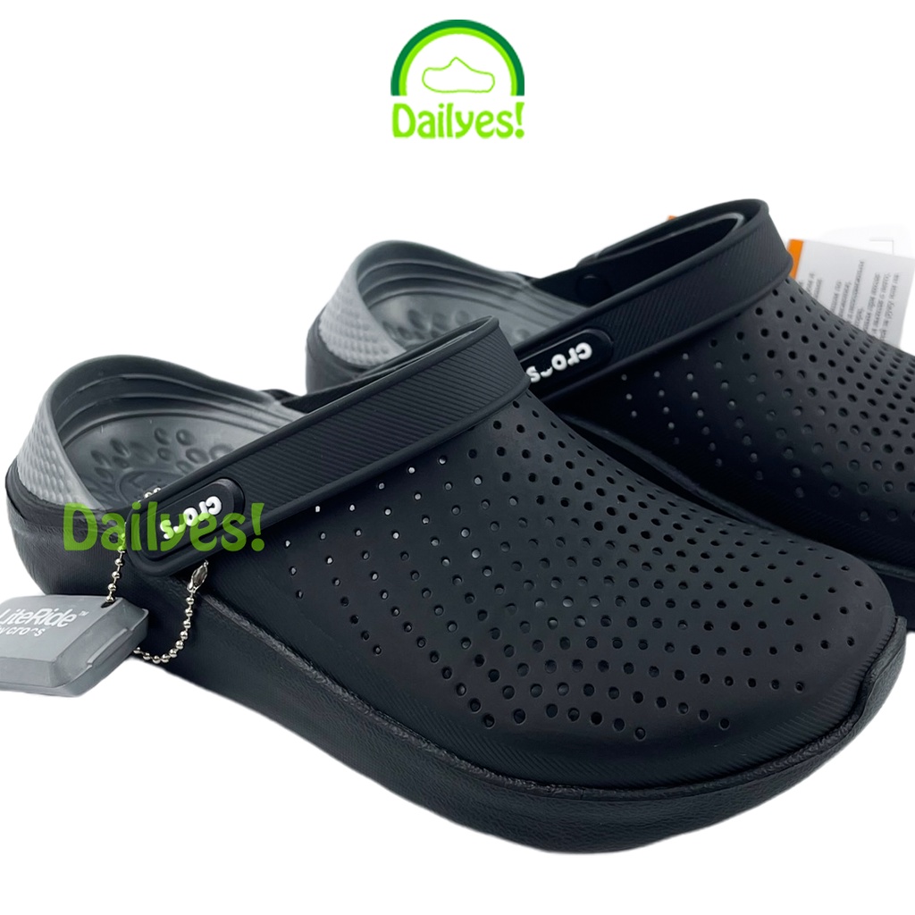 Sục Cross Literide Nam Nữ Màu Full Đen siêu êm, hàng xịn, full tag, hỗ trợ đổi trả - Cross Literide Dailyes