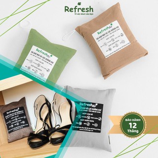 Túi than hoạt tính lọc không khí, diệt khuẩn, khử mùi cho tủ giày 100% than tre tự nhiên - REFRESH AIR