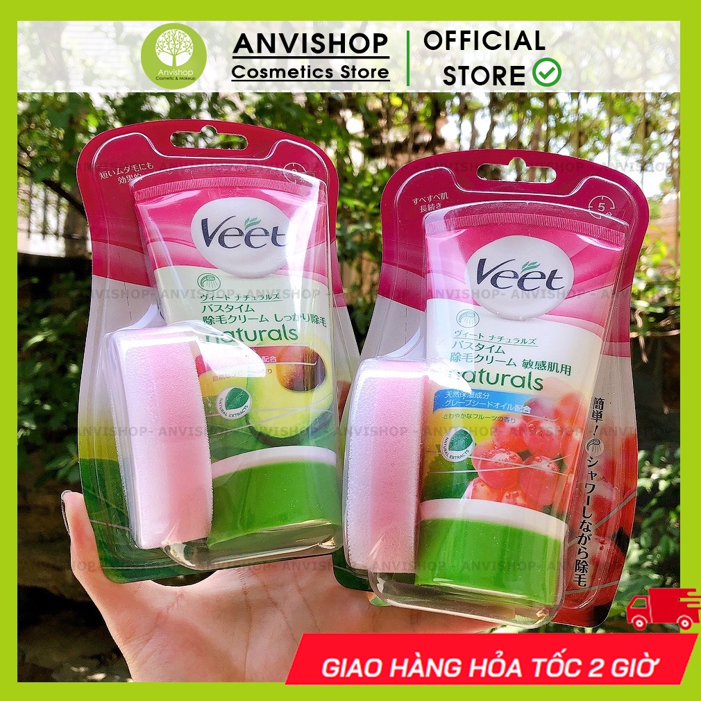 Kem tẩy lông chân, Kem tẩy lông nách Veet cho da thường và nhạy cảm 100ml Anvishop