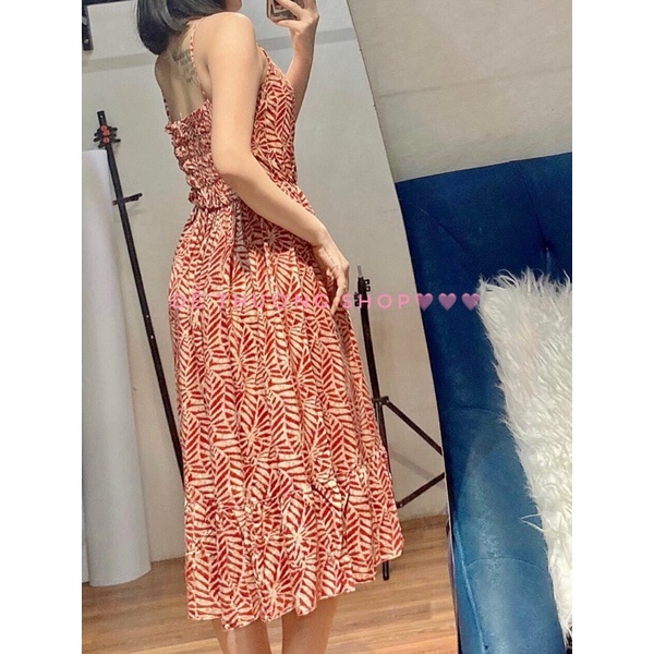 ĐẦM DÂY DÚNG NGỰC VÀ BO THUN LƯNG FORM DÀI 103CM(45-60KG)