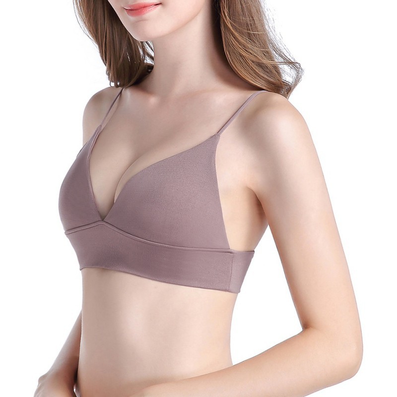Áo ngực hai dây không gọng co giãn tốt thoải mái cho nữ