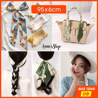 Khăn đa năng 95x6 cm làm phụ kiện tóc, băng đô, turban, cột quai túi xách họa tiết mùa hè Summer KH034 P1