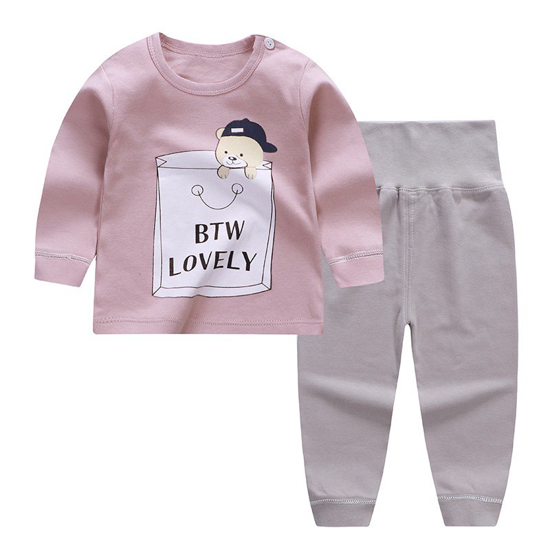 Bộ Pyjama Tay Dài Và Quần Dài Dành Cho Bé Gái Từ 12 Tháng - 4 Tuổi